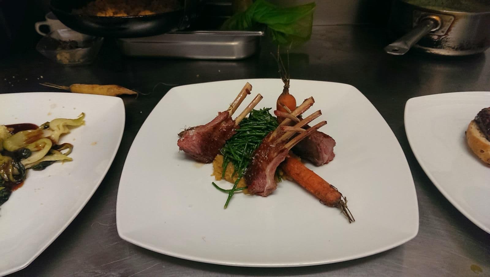 Lamb Cutlet Carriden Bones with Smashed Potato